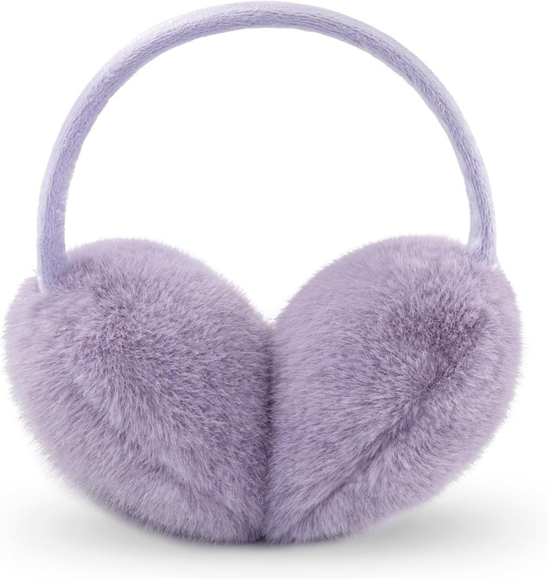 YATANAM Ear Muffs for Women Faux Fur Winter Girls Earmuffs Fluffy Adjustable Ear Warmers Cute Ear Covers - Image 1